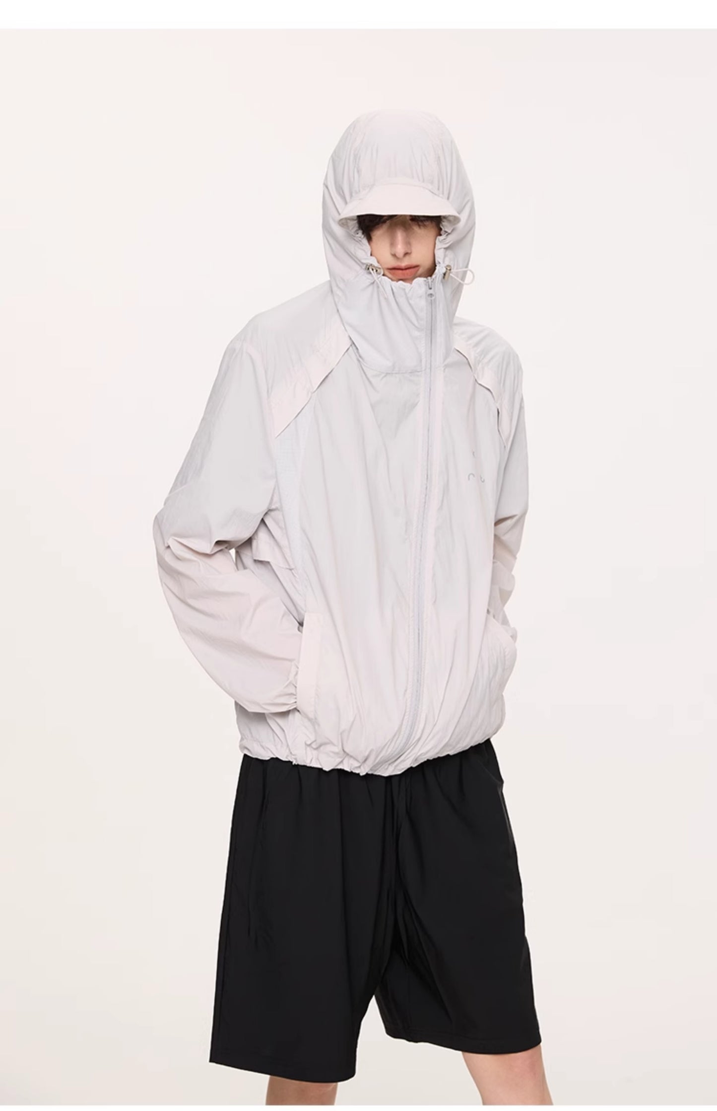 Breathable straight shoulder jacket