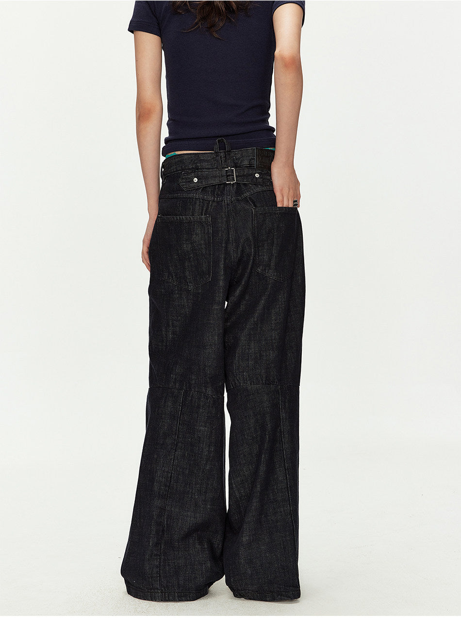 Original Colored Jeans with Parisian-Style Buttons　