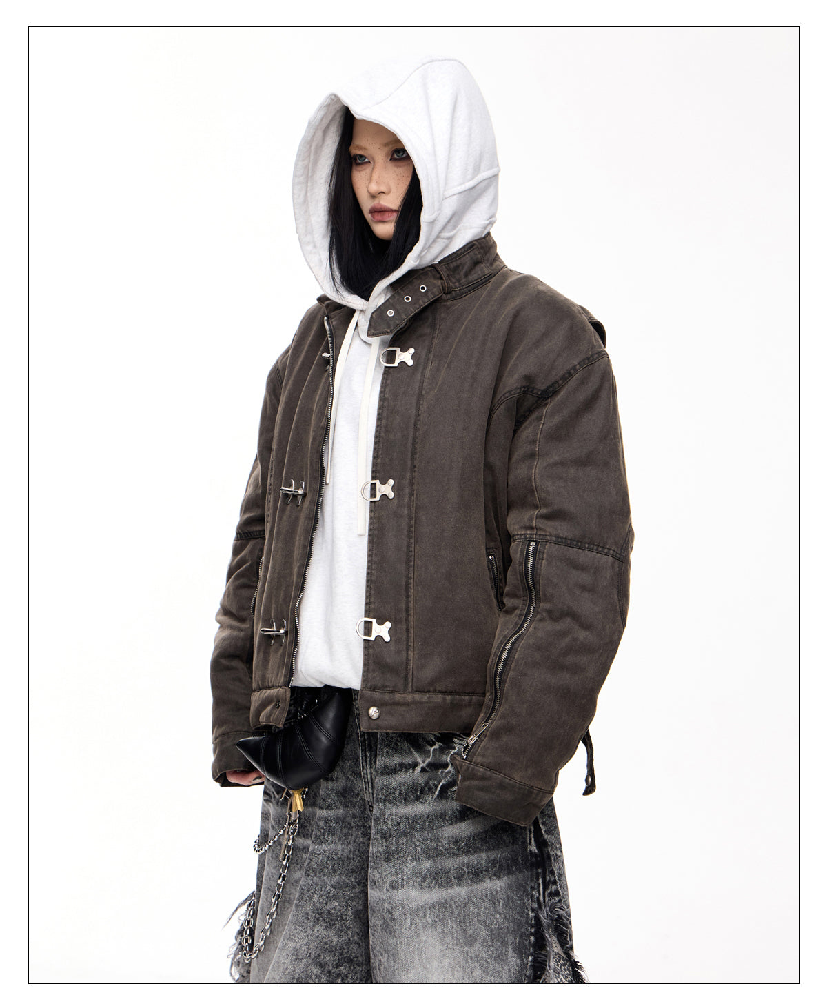 Deconstructed Splicing Loose Jacket