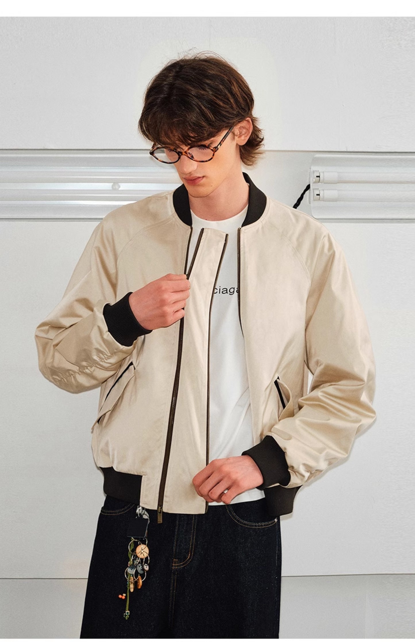 Double Zipper MA1 Flight Jacket