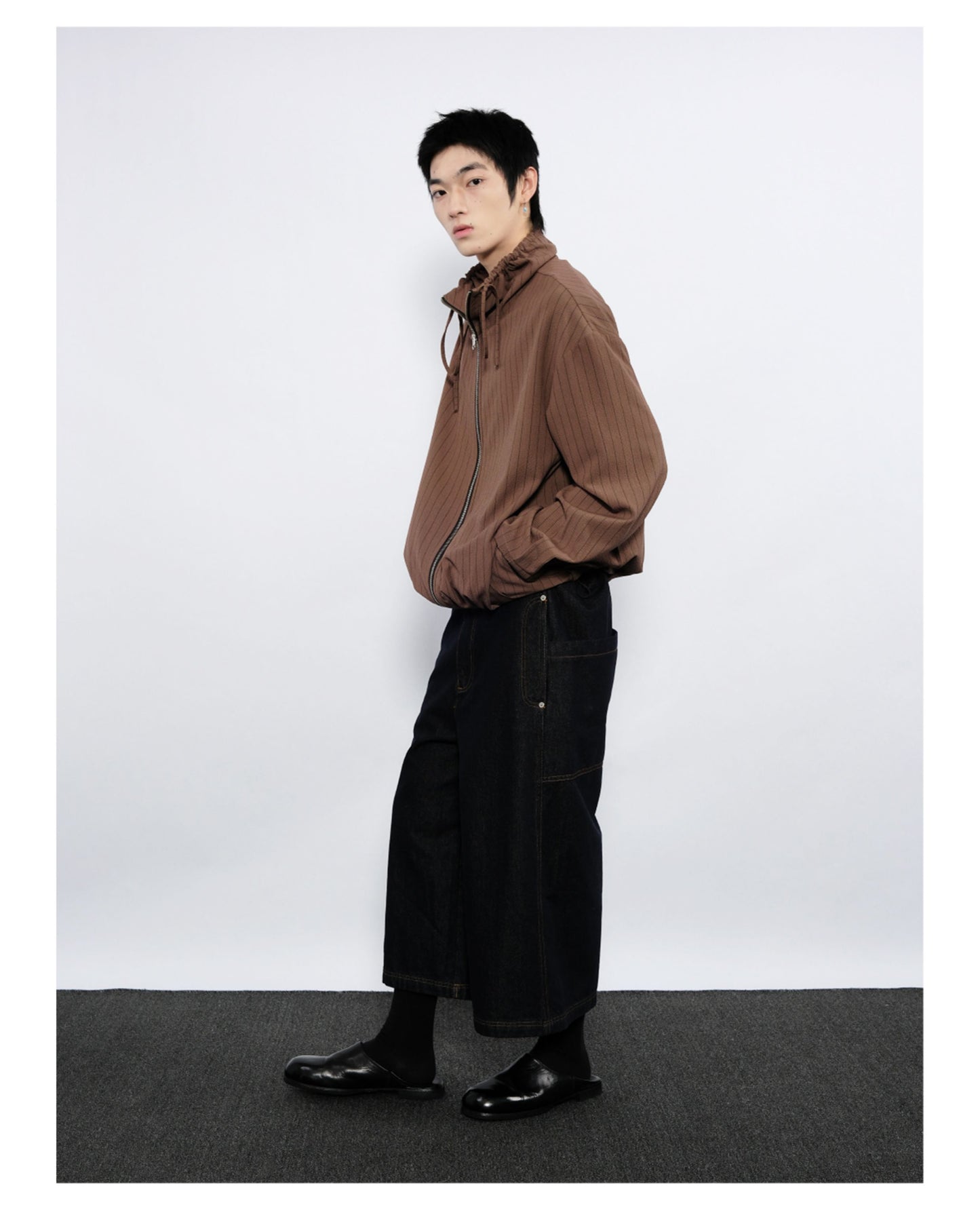 Double-pleated jacket