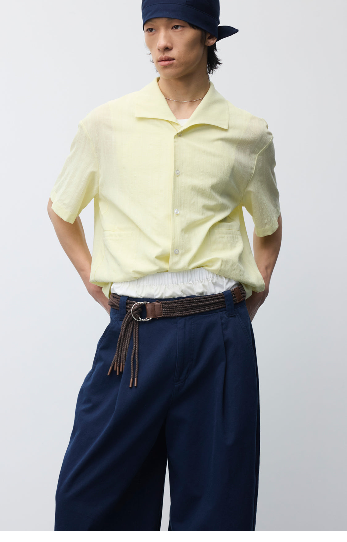 Square Collar Pocket Shirt