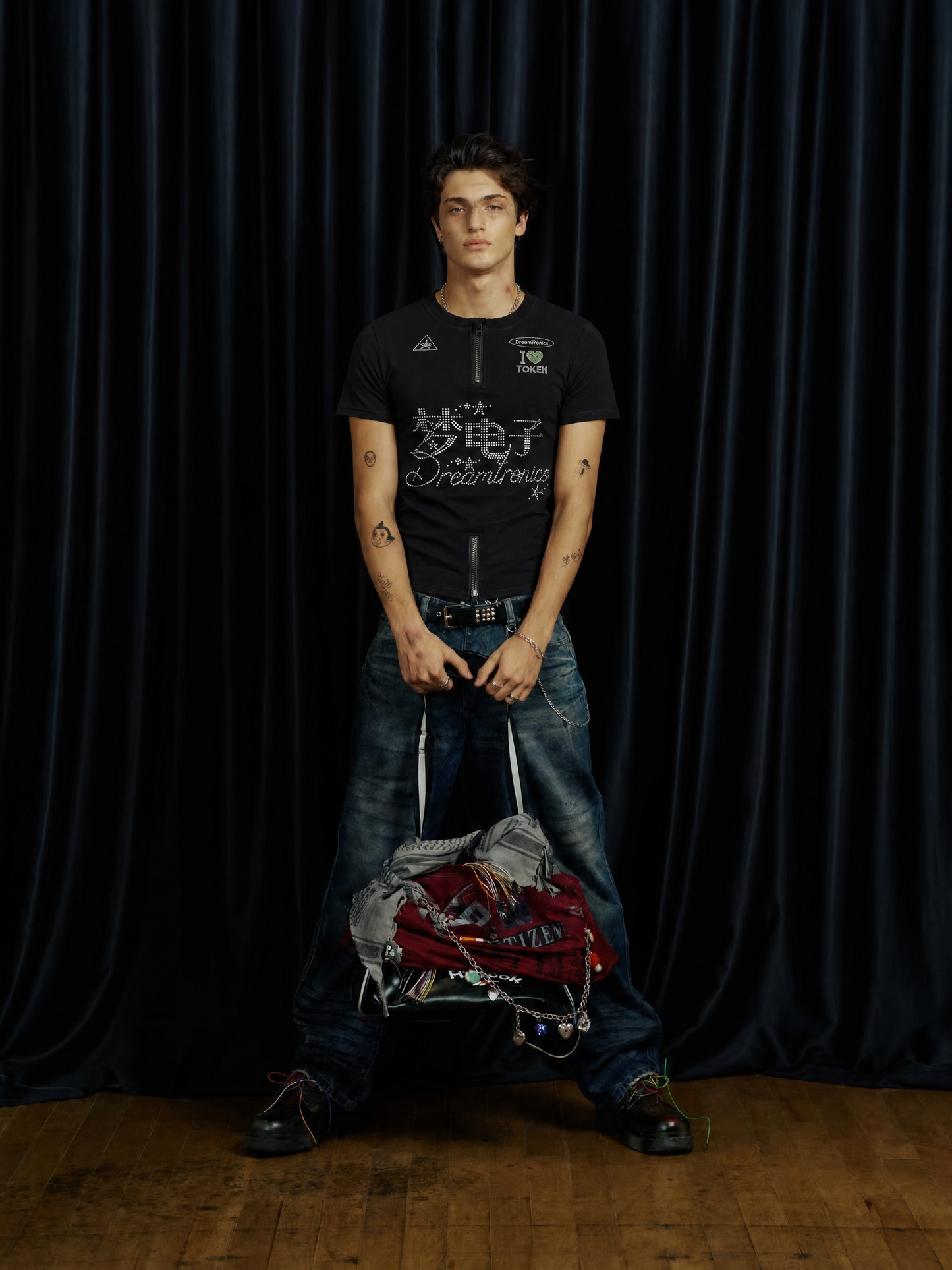 Rhinestone Cycling T-Shirt