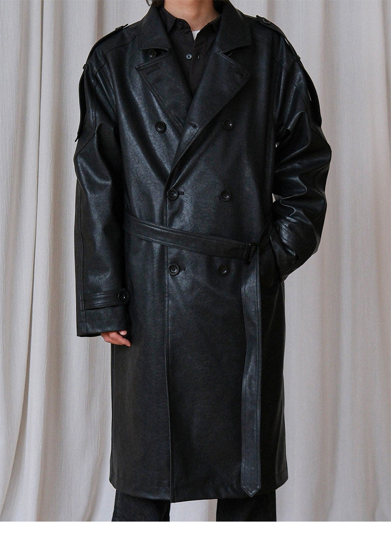 Double-breasted trench coat