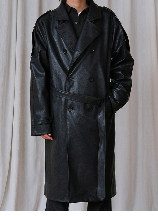 Double-breasted trench coat