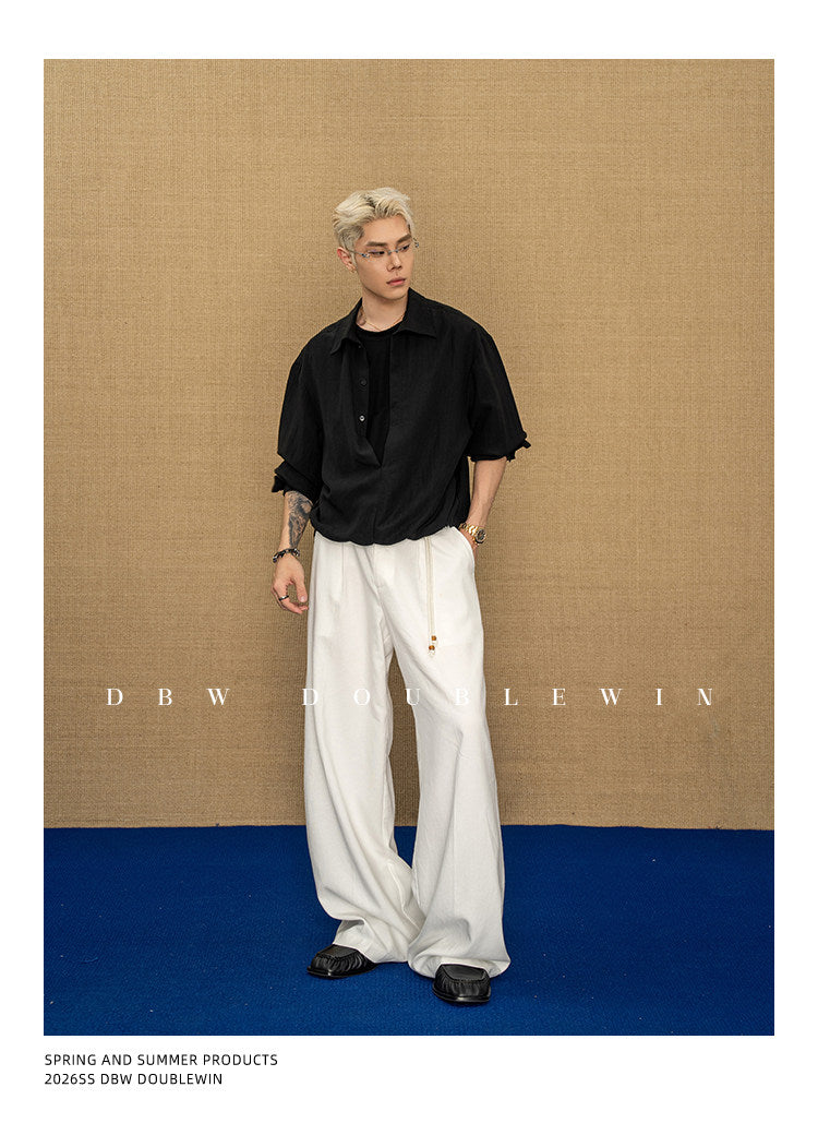 Drape-style Casual Pants