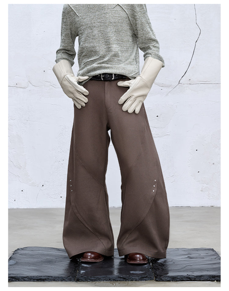 Draped Clean Fit Casual Pants