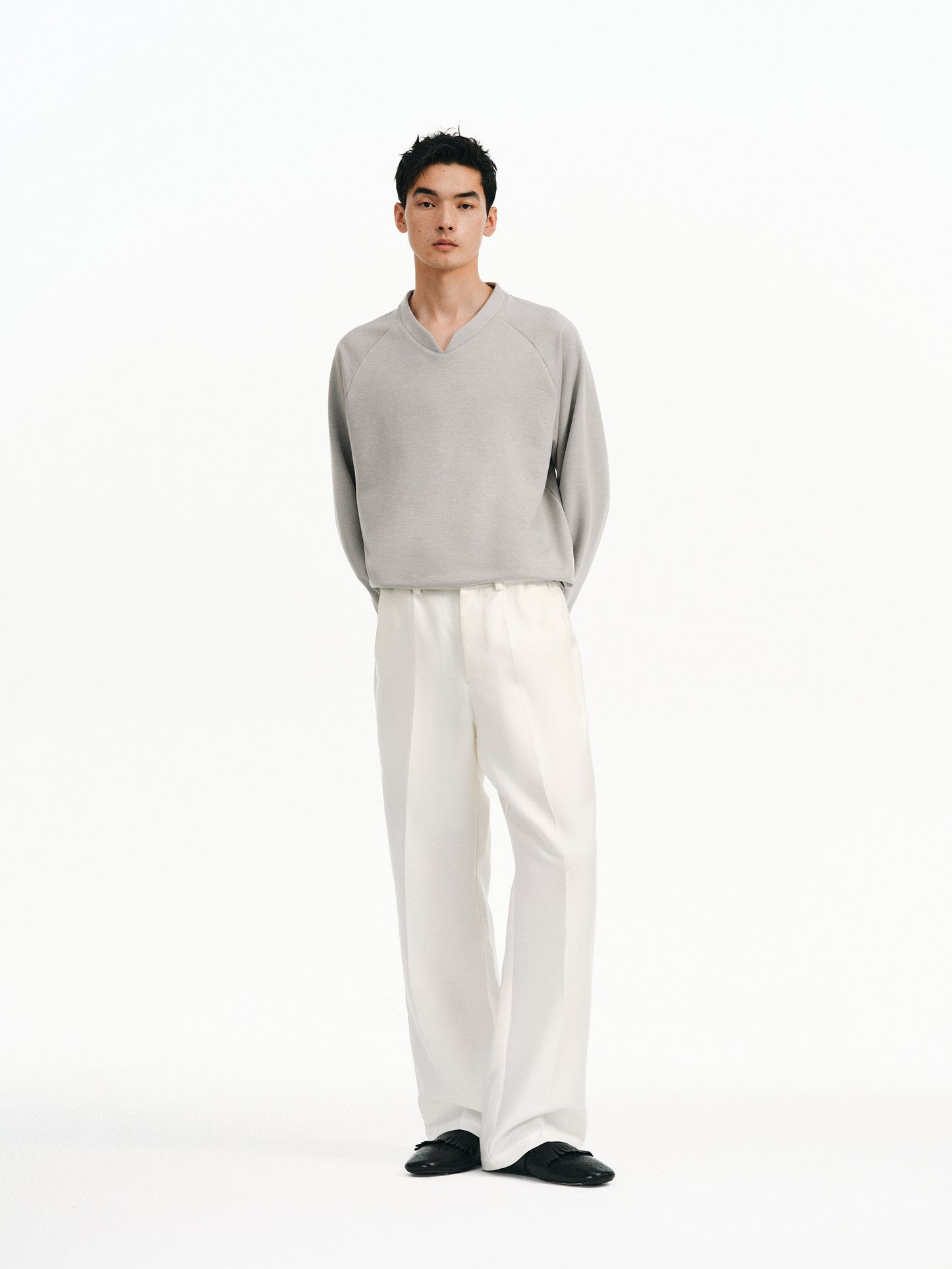 Mid-Rise Straight Leg Pants