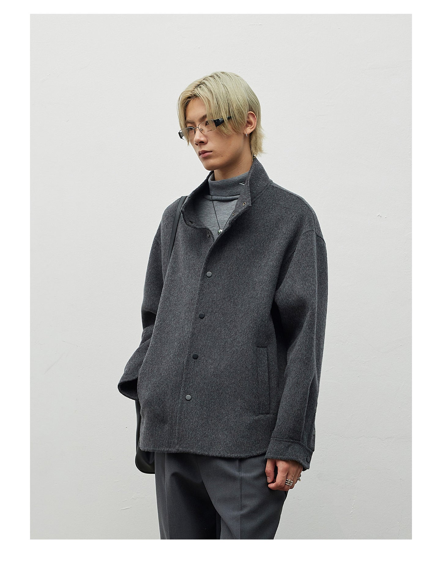 Wool-Blend Double-Face Jacket