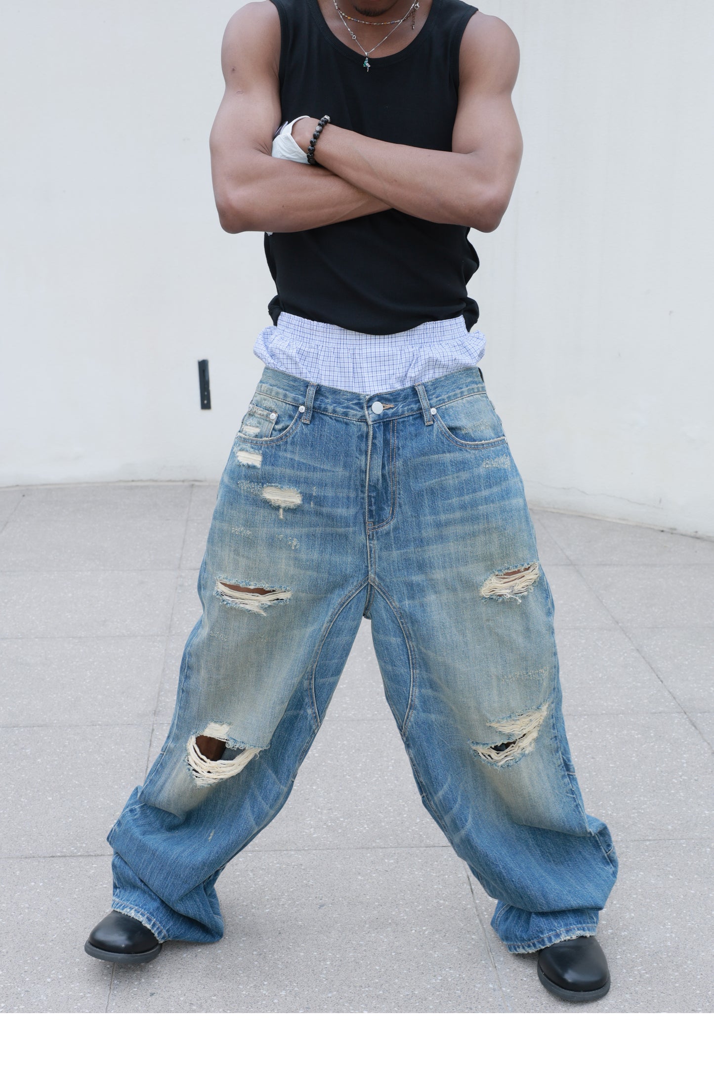 Baggy Straight Loose Jeans