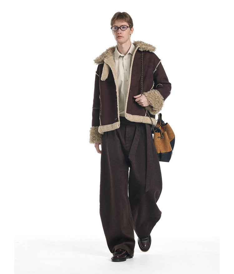 Lambswool Suede Jacket