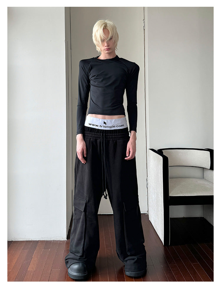 Pure Cotton Plus Velvet Casual Wide Pants