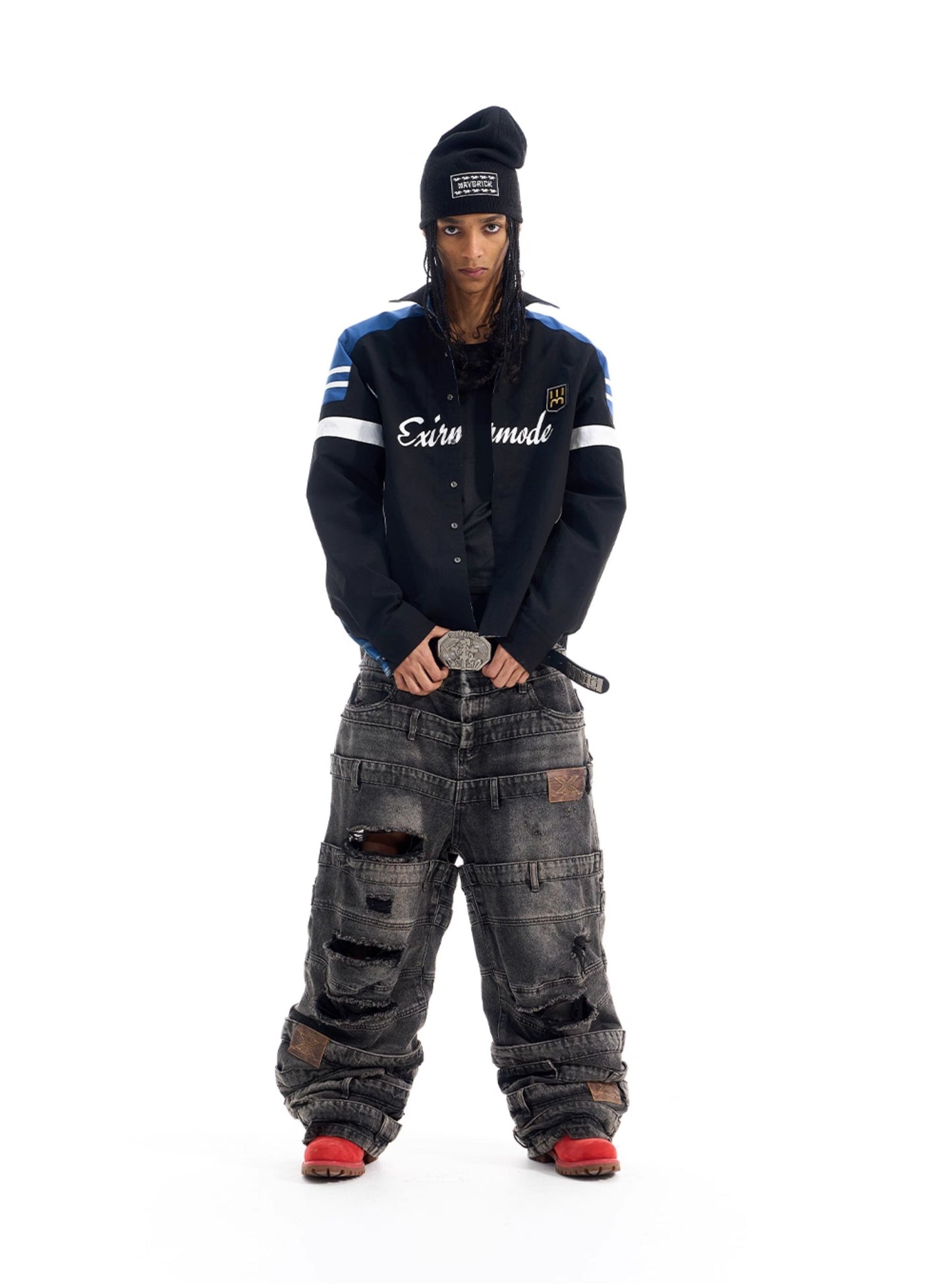 Reversible Checkered Pattern Sports Shirt