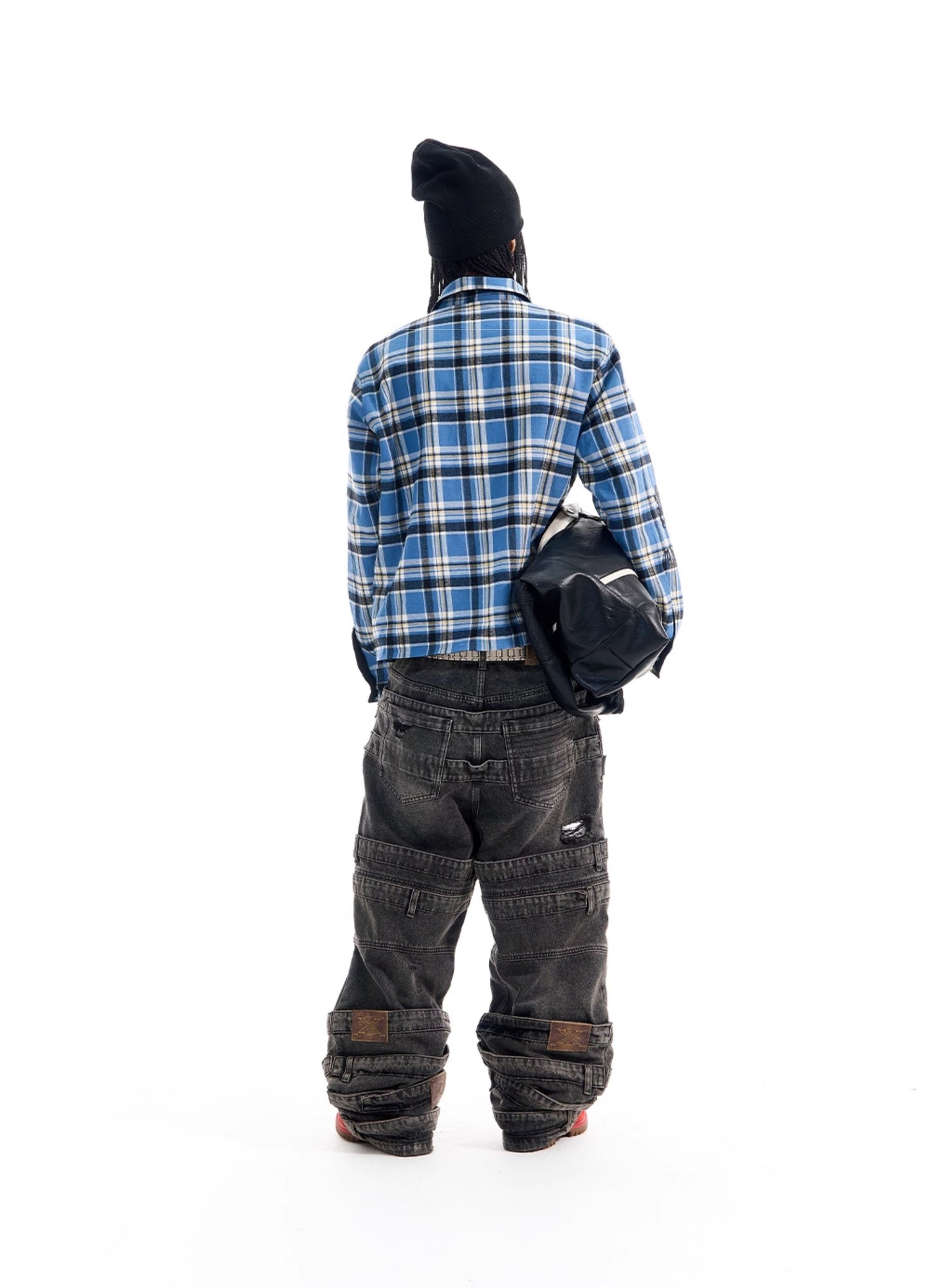 Reversible Checkered Pattern Sports Shirt