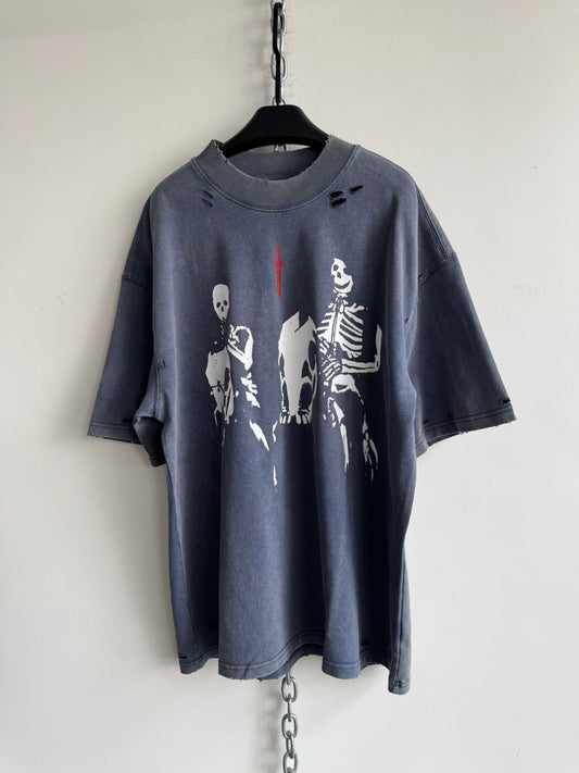 Heavy Damage Washed Wide Edge T-Shirt