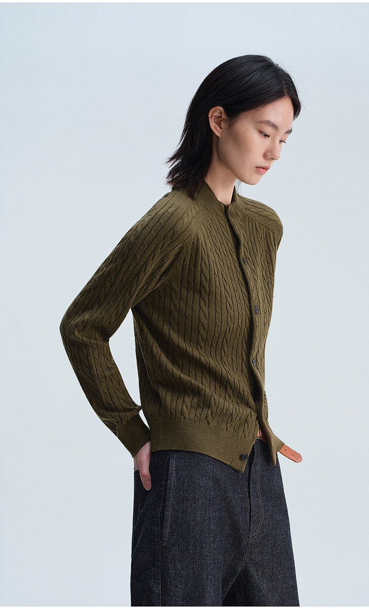 Retro Loose-Fit Casual Knit Cardigan