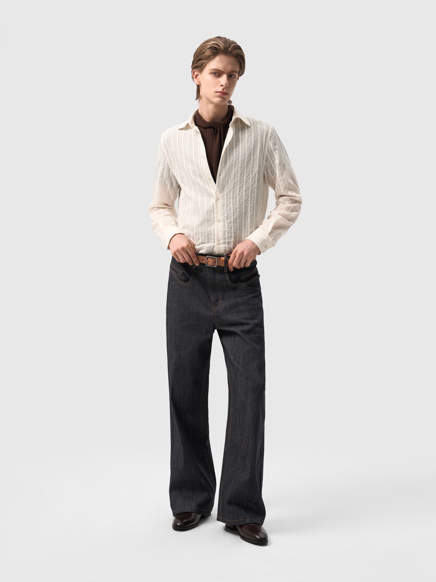Twist Pocket Denim Pants