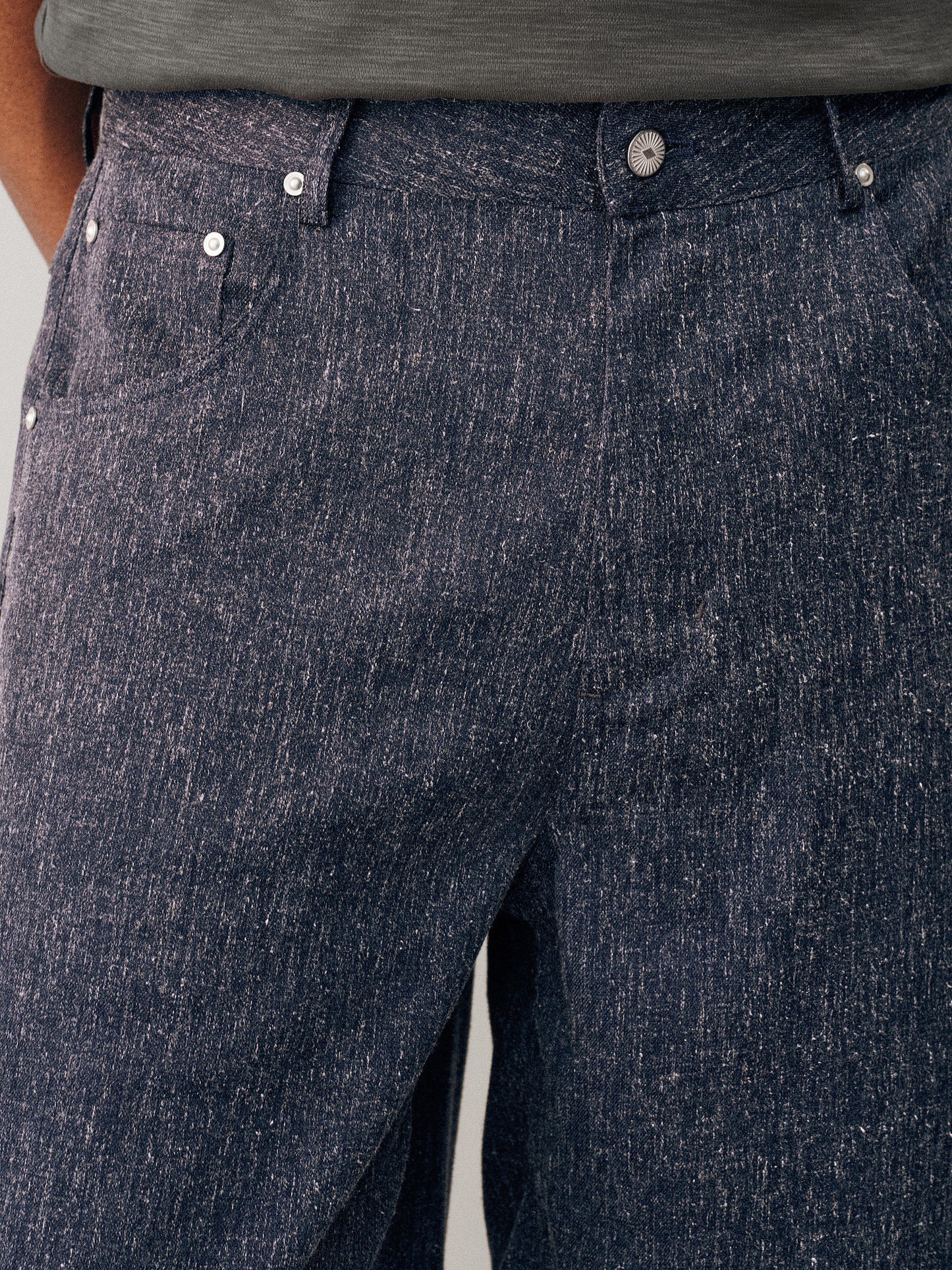 Linen-blend Casual Shorts