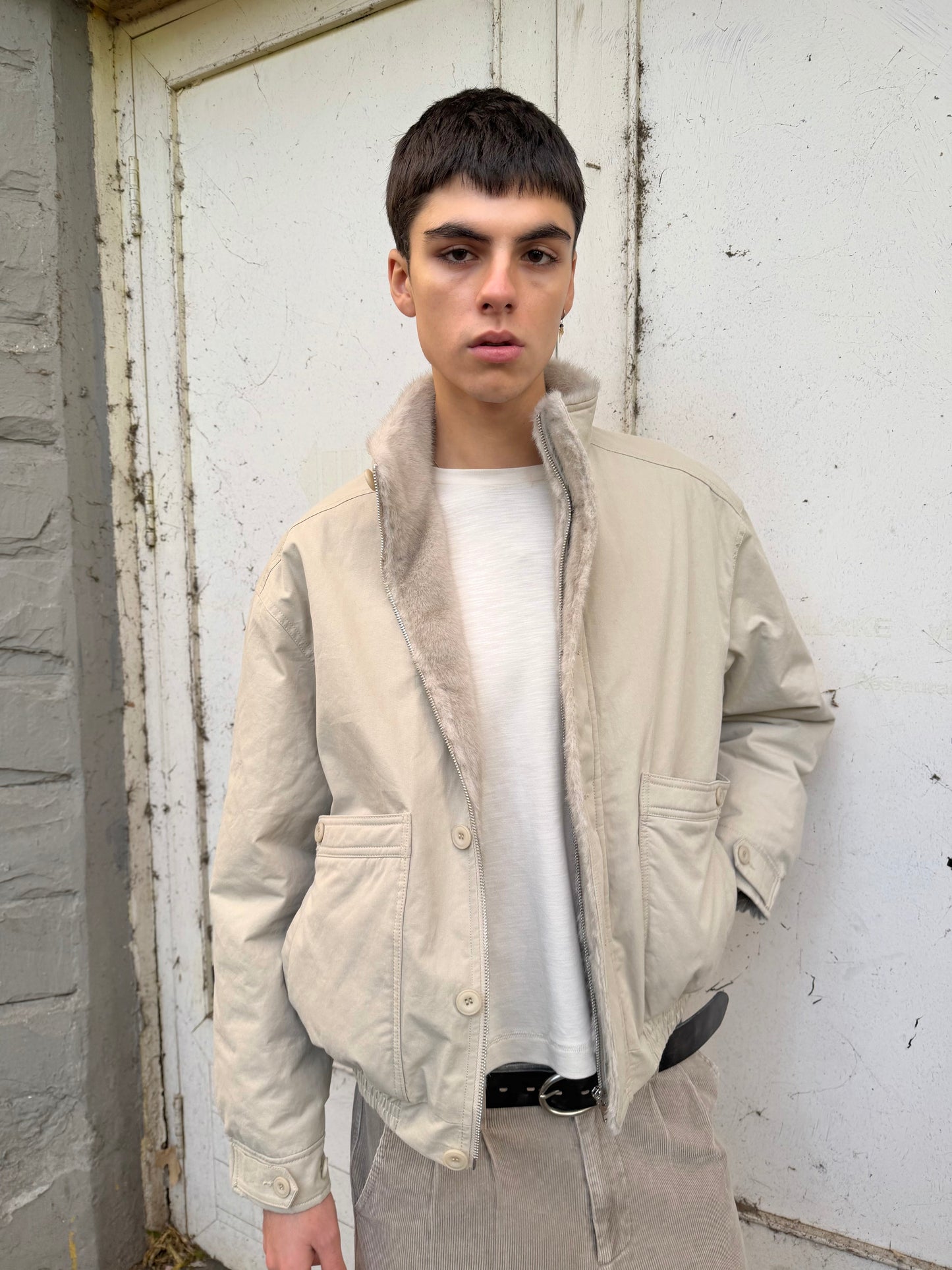 Fox Fur Padded Jacket