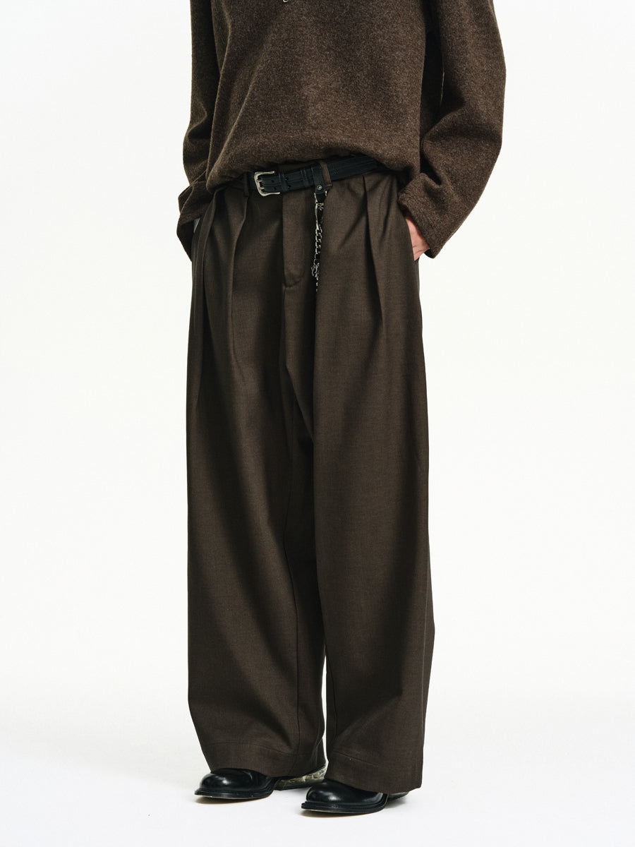 Wide-Leg Casual Pants