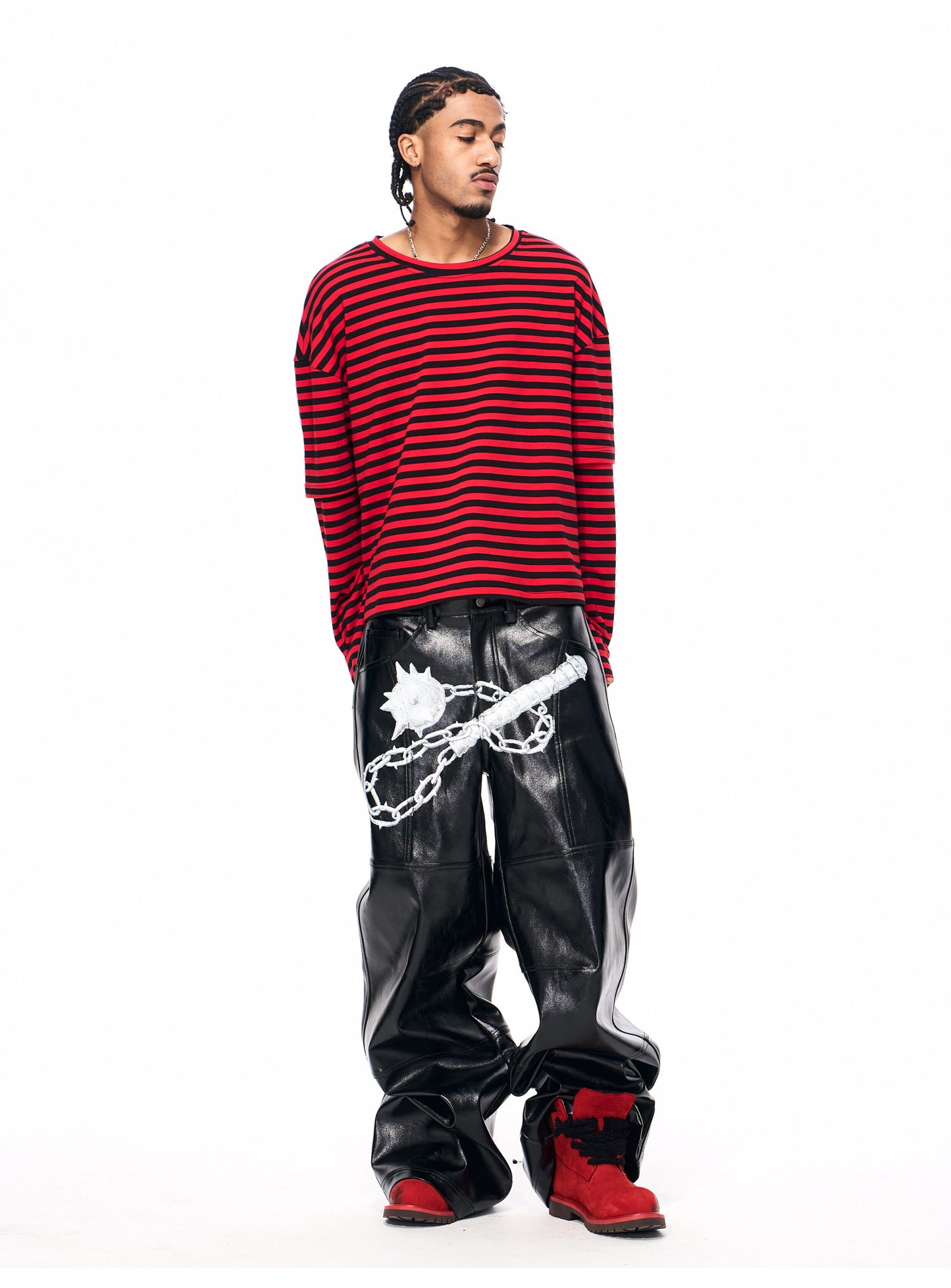 Motorcycle Print T-Shirt