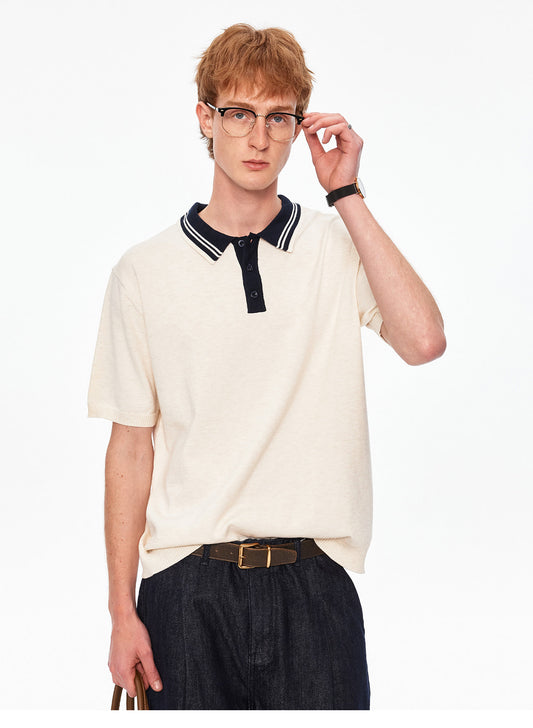 캐주얼 니트 폴로 셔츠