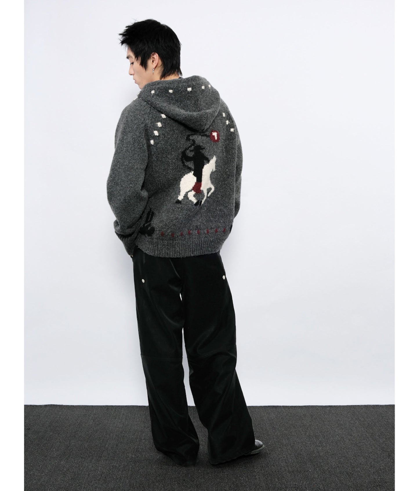 Leather Workwear Casual Pants