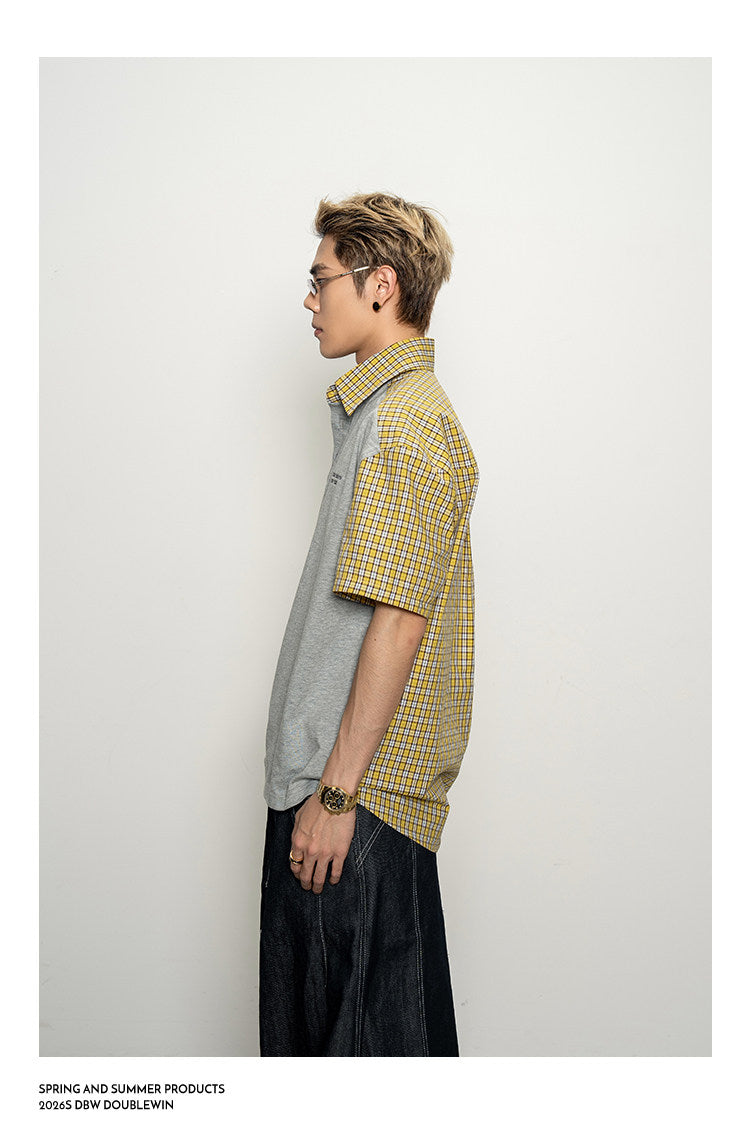 Drop-Shoulder Polo Shirt