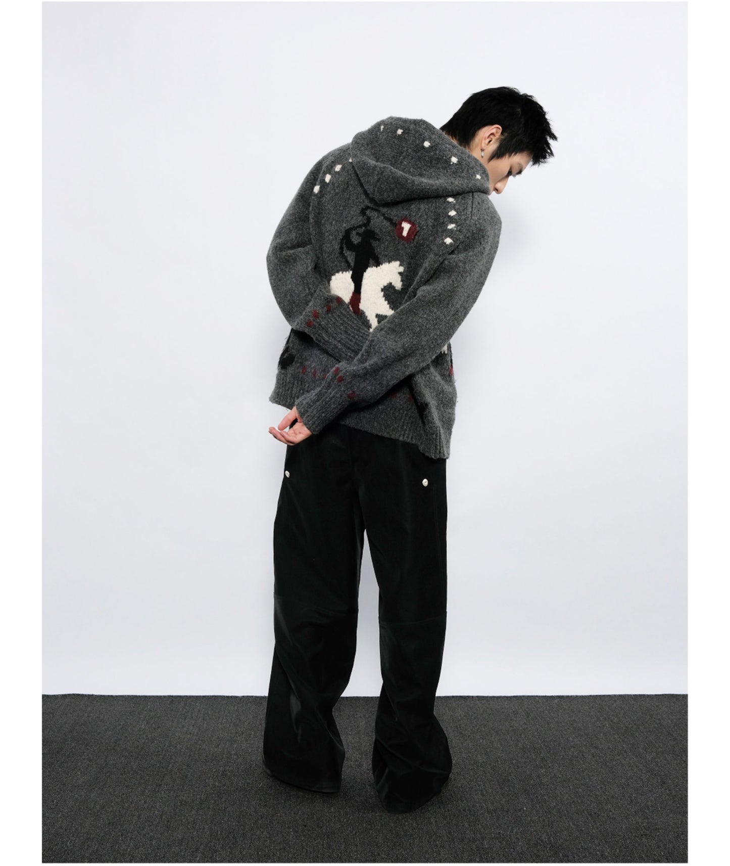 Leather Workwear Casual Pants