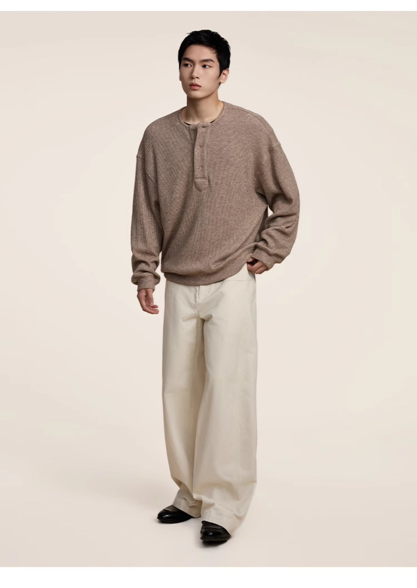 Basic loose-fitting casual pants