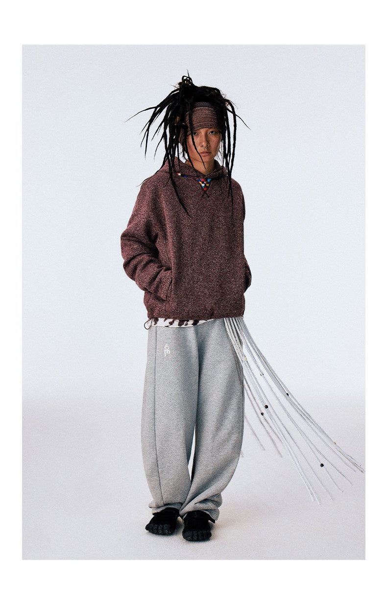 Sweatpants with Beaded Tassels