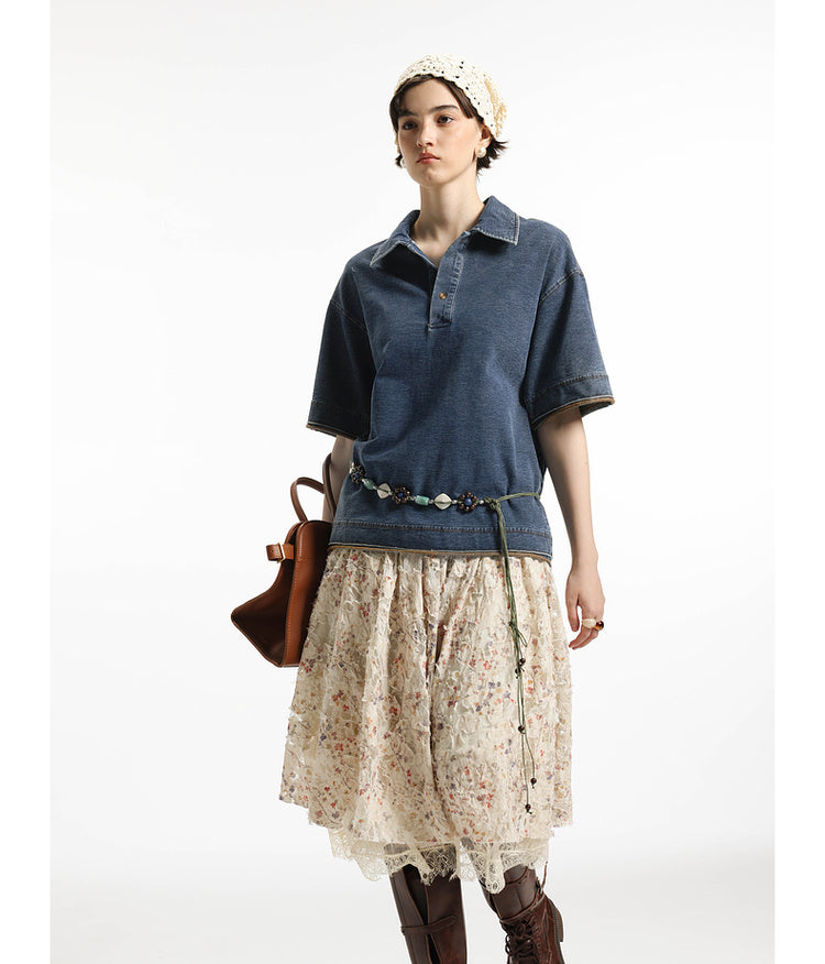 Retro Damage Wash Polo Shirt