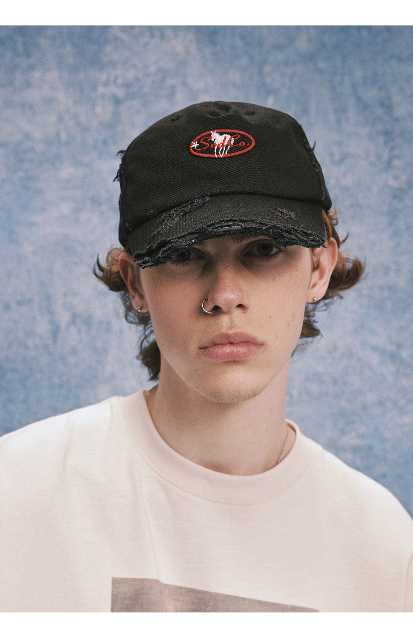 Embroidered Curved-Brim Cap