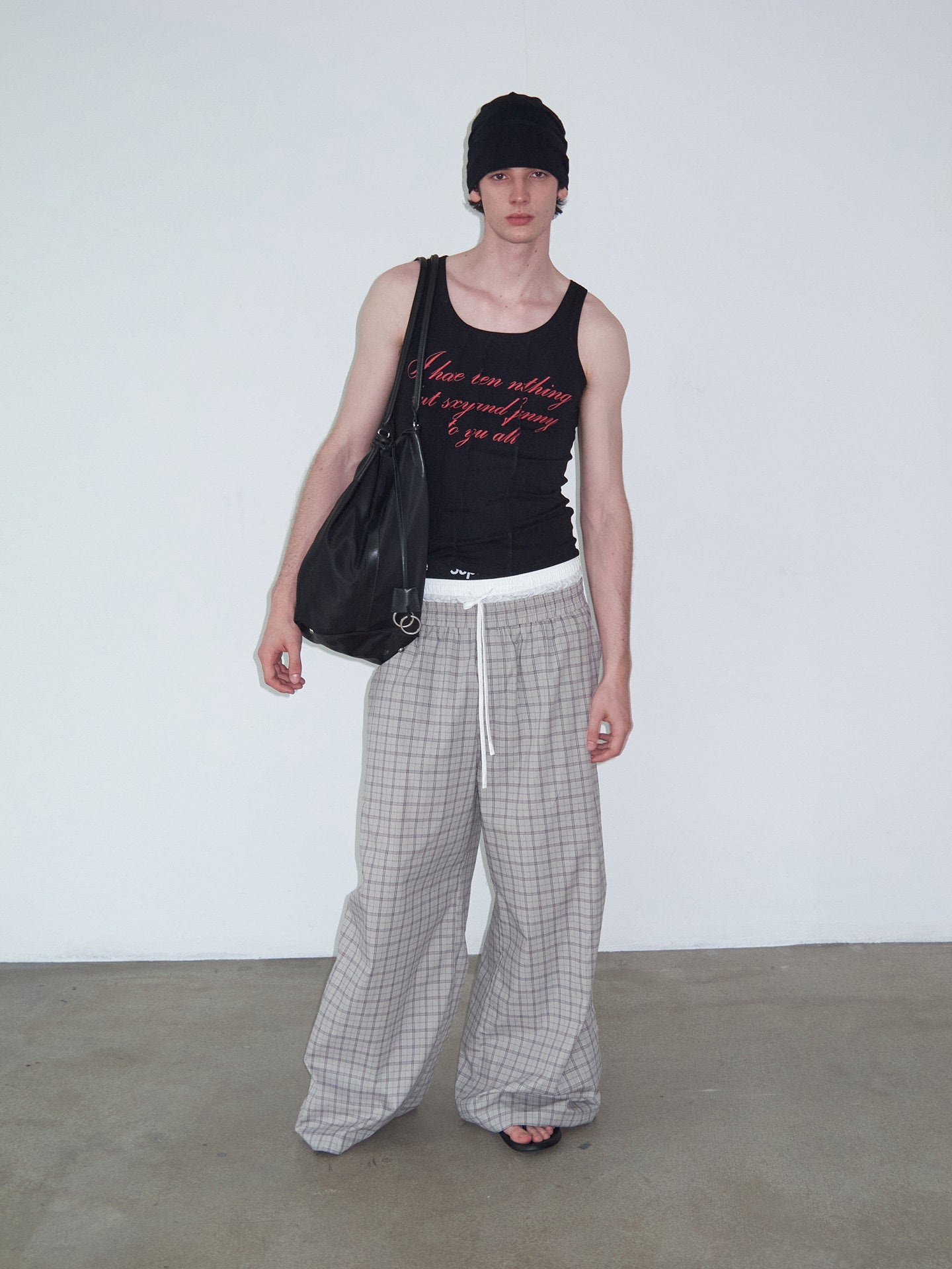 Patchwork Crew-Neck Tank Top