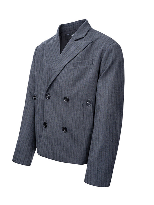 Double-Breasted Casual Jacket