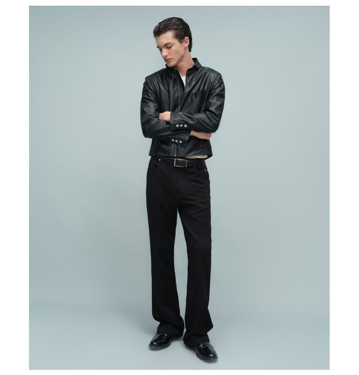 Rider Jacket with Turn-Down Collar