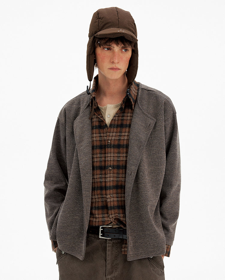 Patchwork Two-Piece Cardigan