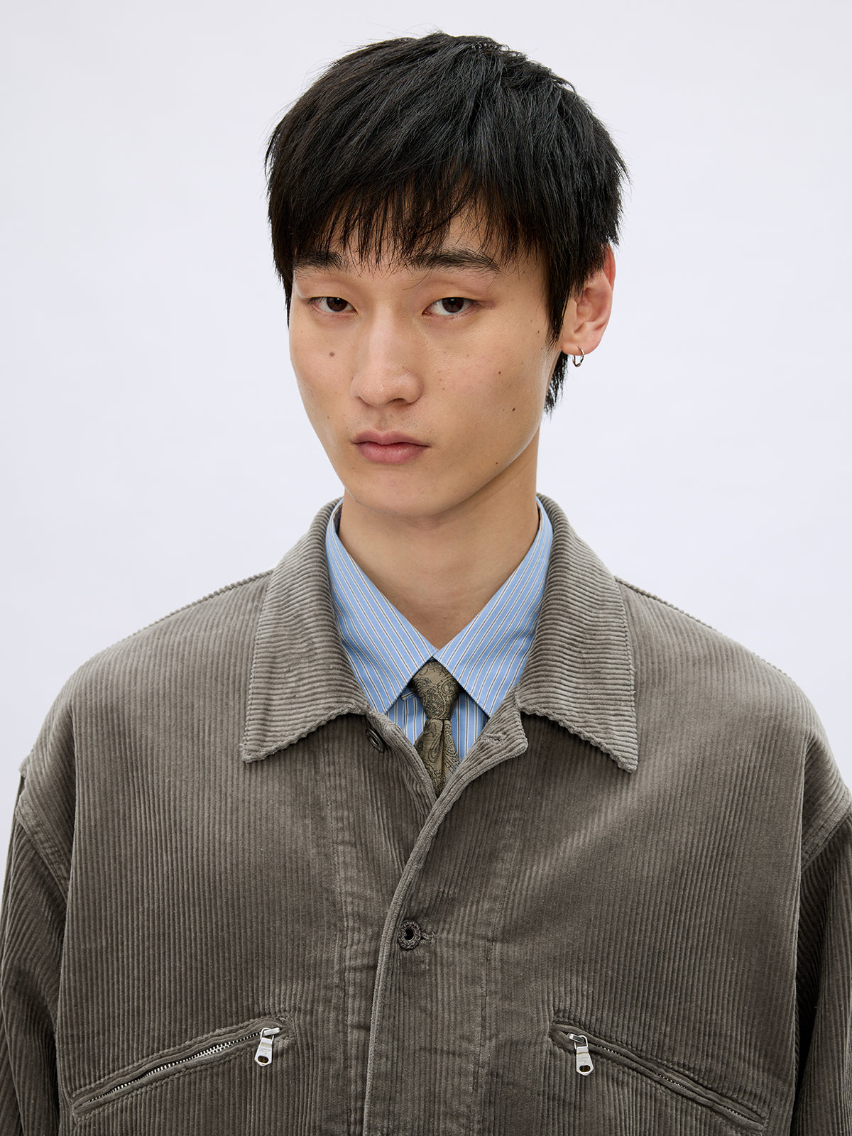 Wash-processed Cotton Corduroy Jacket