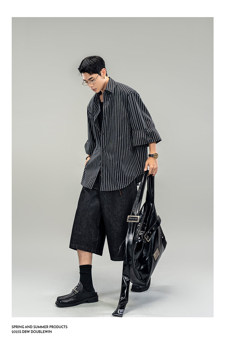 Breathable striped shirt