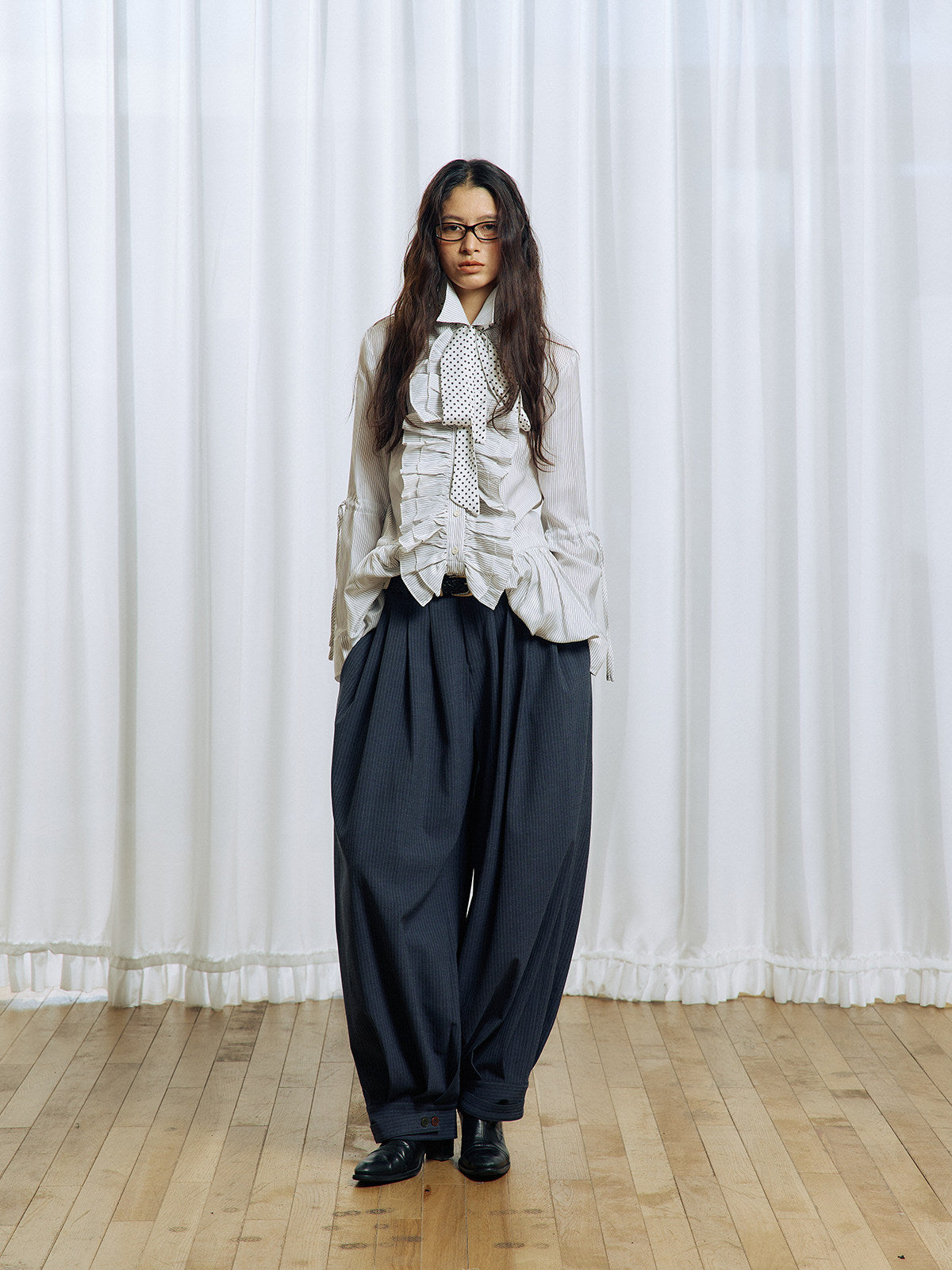 Pleated Balloon Pants