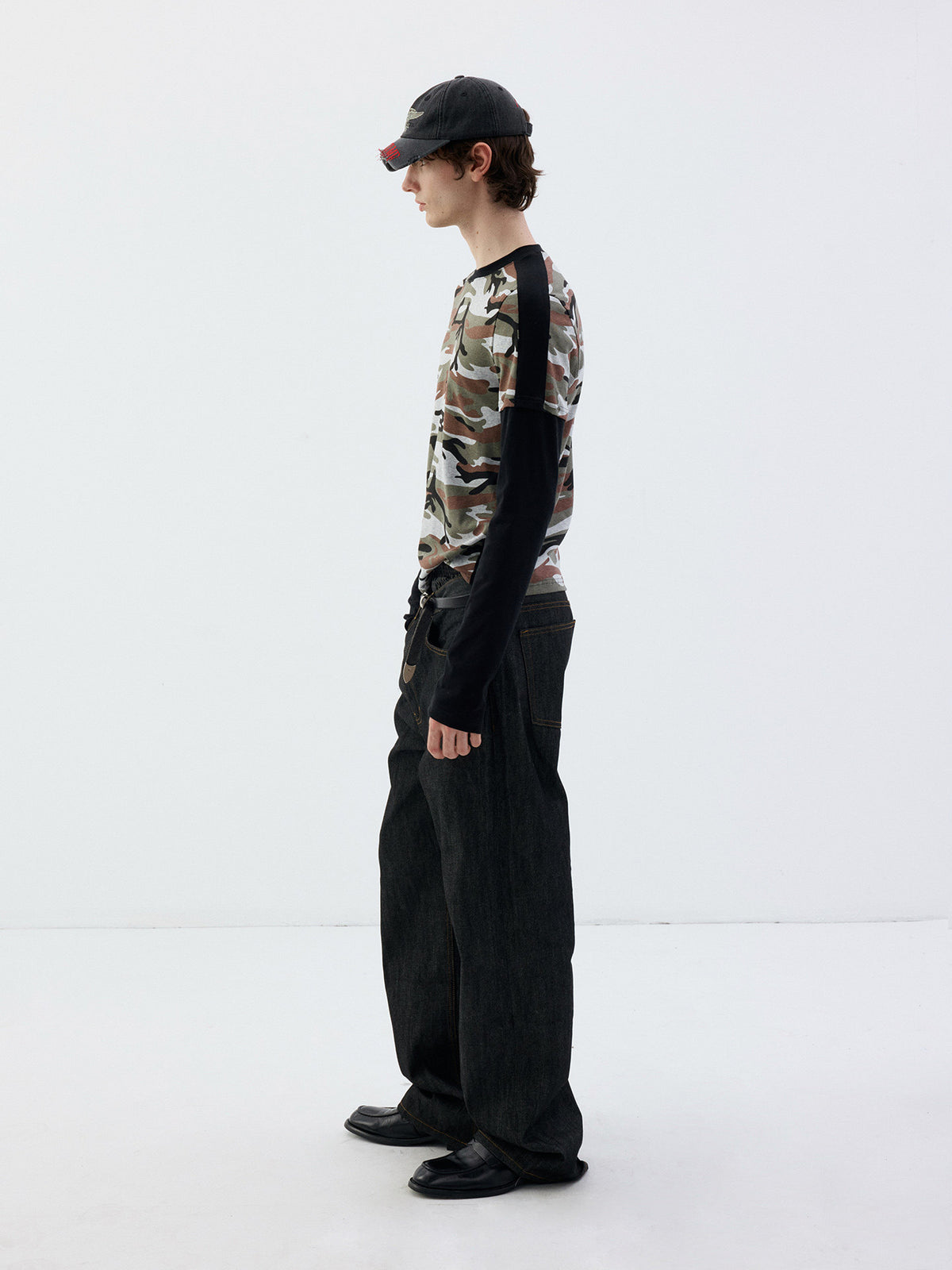 Faux Two-Piece T-Shirt