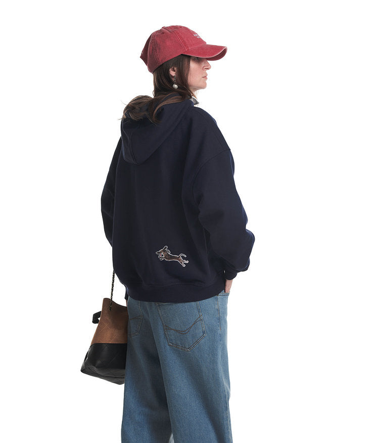 Printed Fleece Hoodie