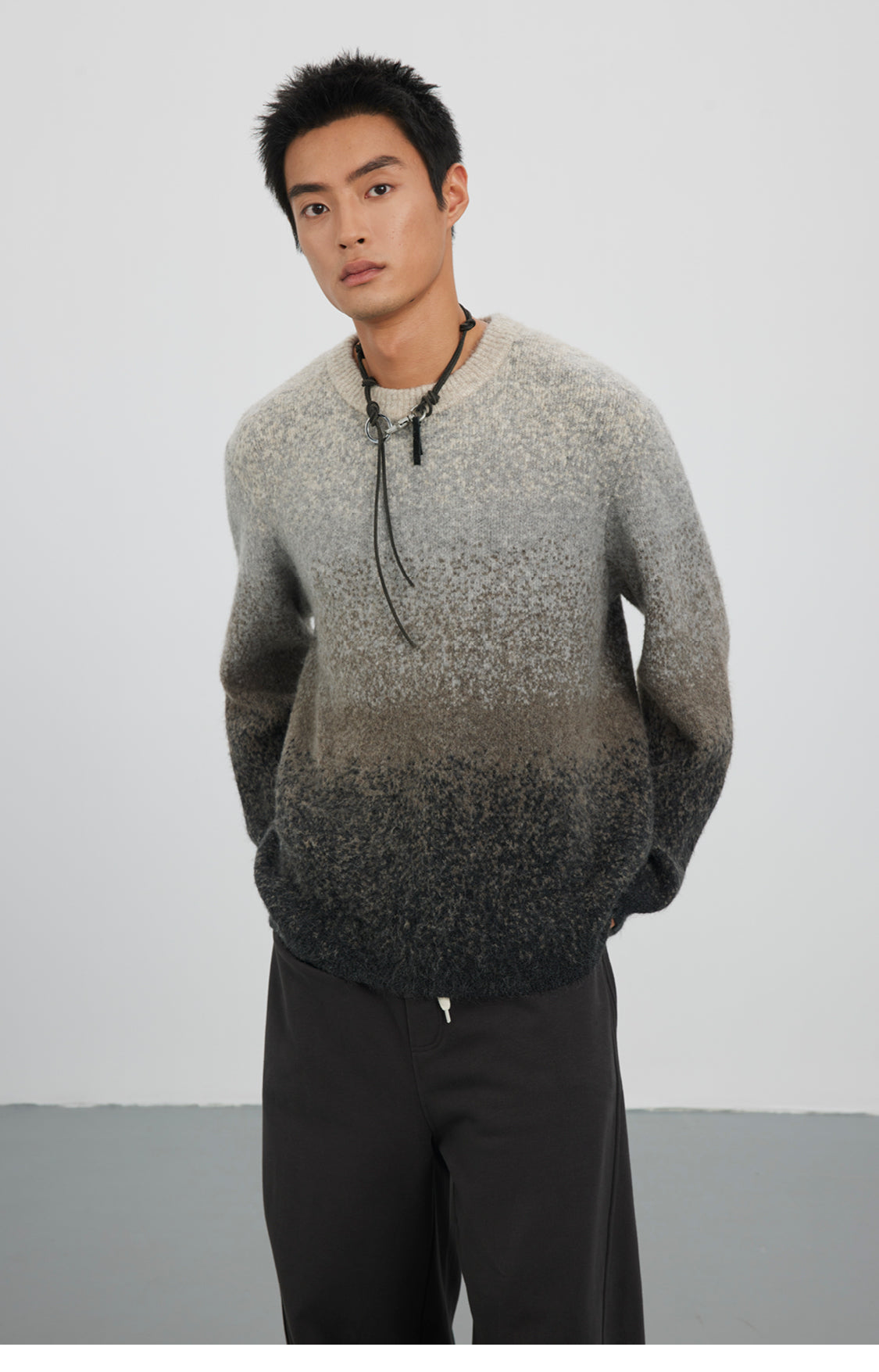 Gradient Crew Neck Sweater