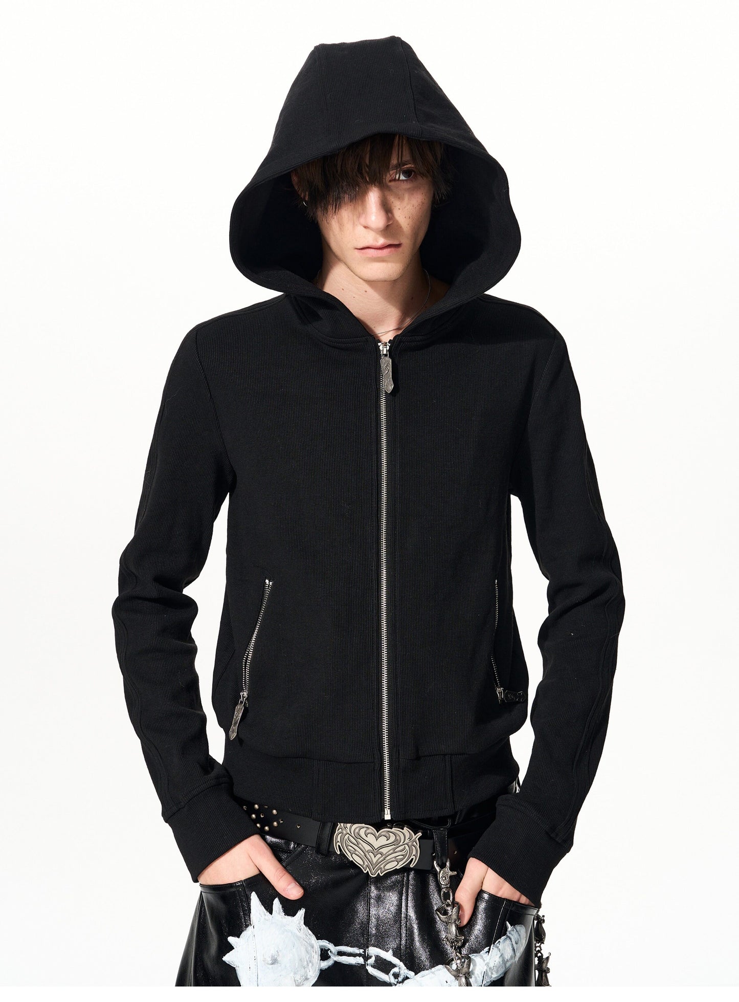 Skull & Cross Zipper Hoodie