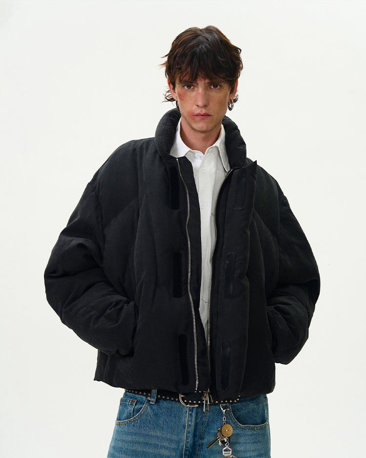 Washed Raised Silhouette Cotton Jacket