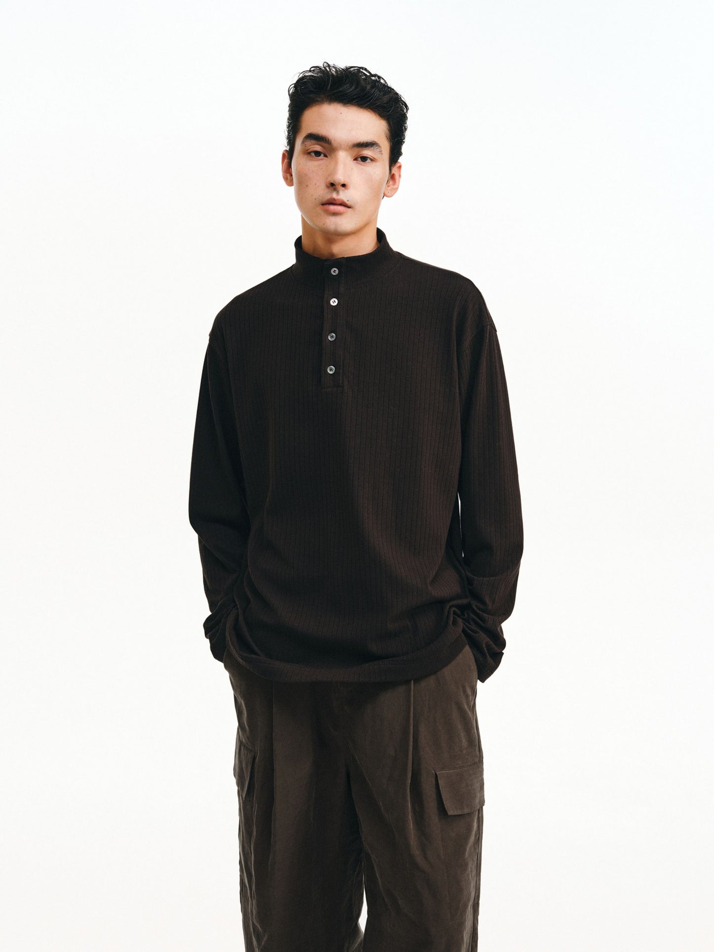 Half-High Collar Shirt