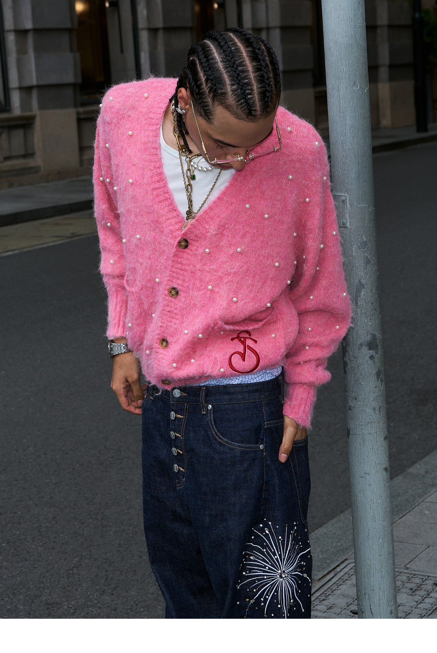 Pearl Short Wide Cardigan