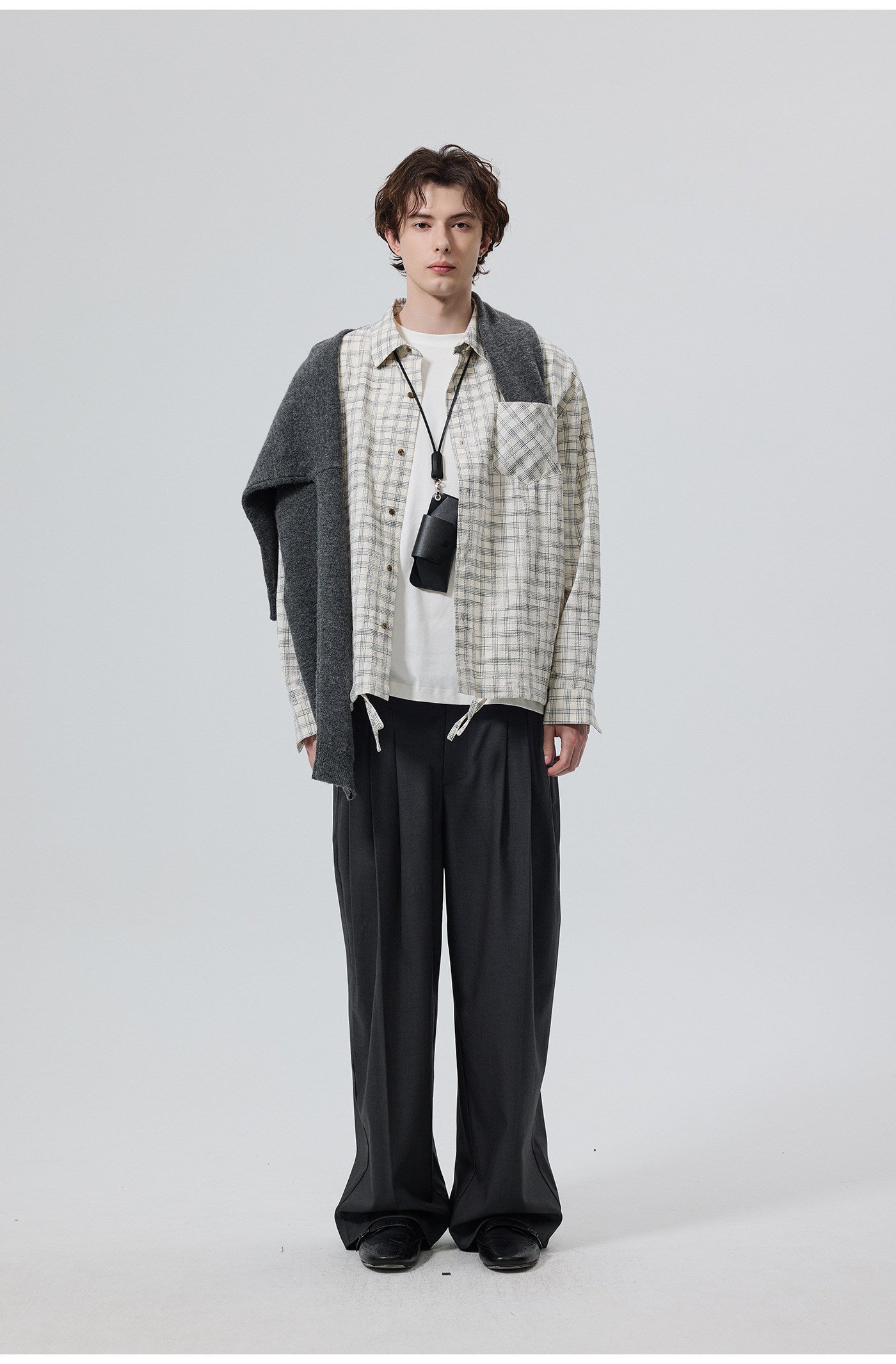 Cotton Textured Bubble Check Shirt