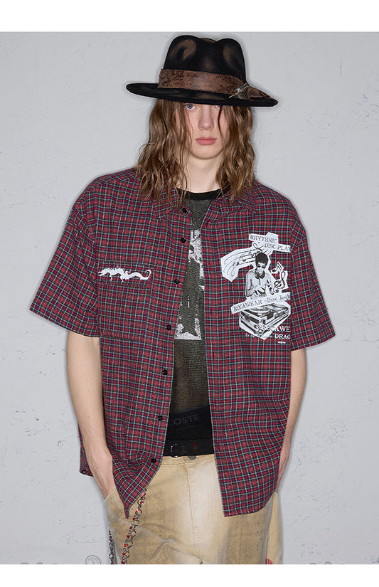 Retro Character Print Shirt