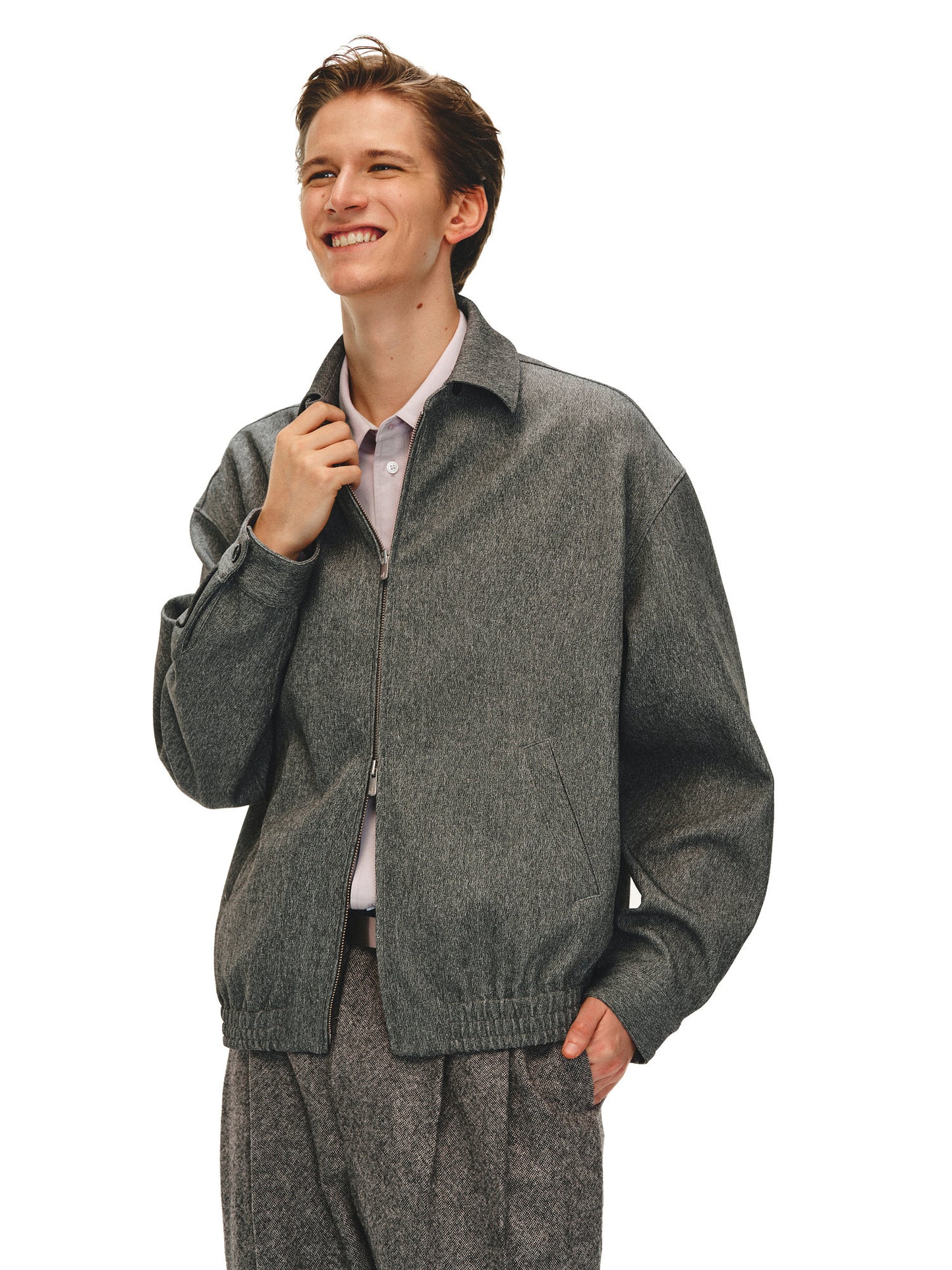 Snowflake Texture Lapel Jacket